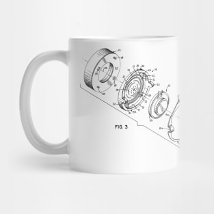 Headphone Construction Vintage Patent Hand Drawing Mug